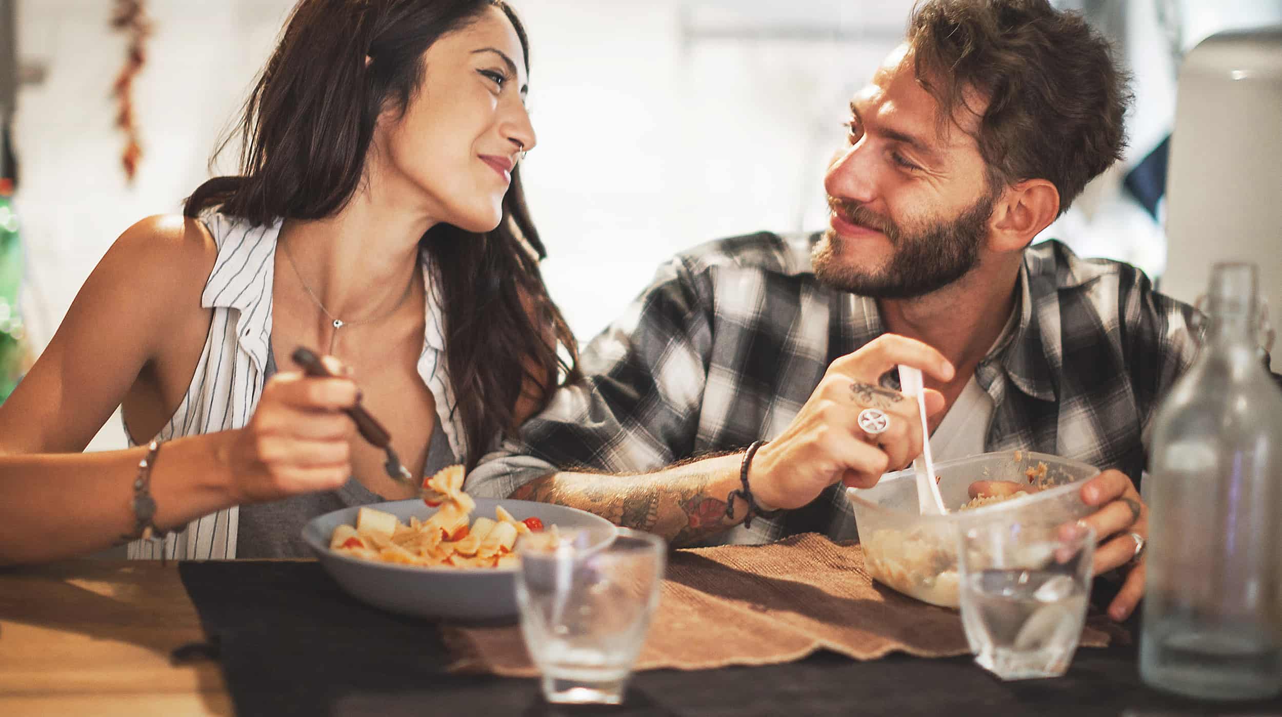 Couple Eating