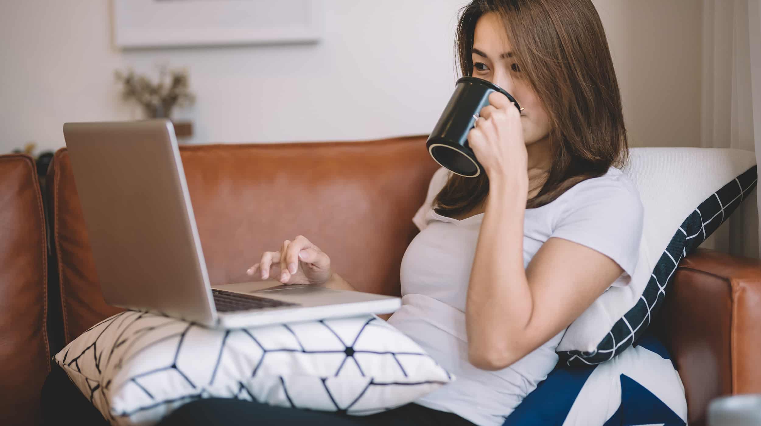 Woman Drinking Coffee