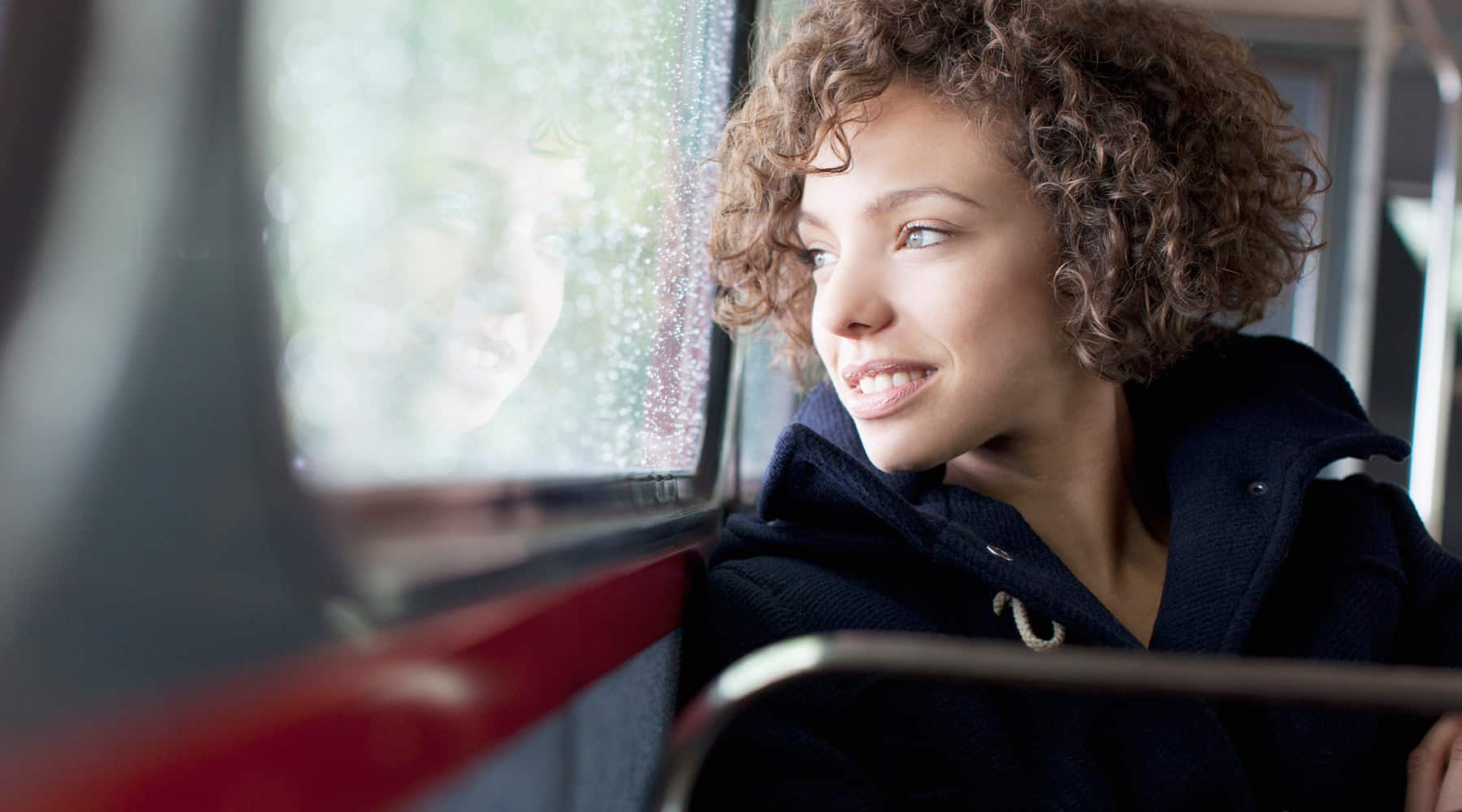 Woman on Train